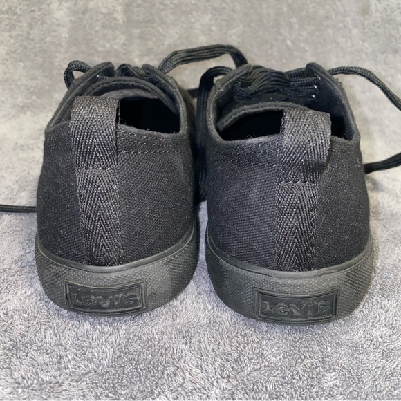 Levi's Black Sneakers with Thick Rubber Sole and Reinforced Toe Cap - Picture 6 of 12